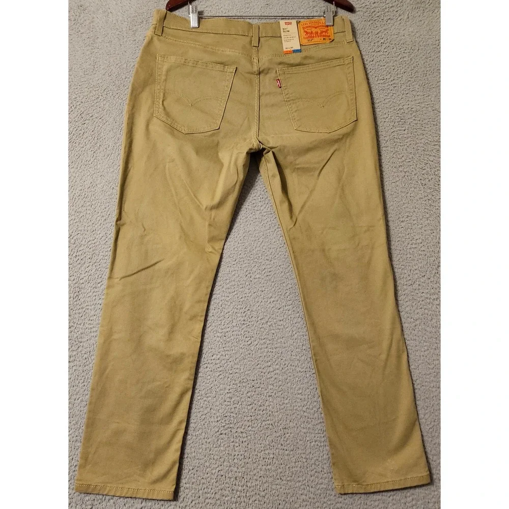 Levis 511 Slim Fit All Seasons Tech Stretch Pants Khaki Tan 36x30 045113376 NWT